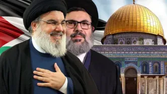 مراسم تشییع و خاکسپاری پیکر شهید «سیدهاشم صفی‌الدین» +فیلم