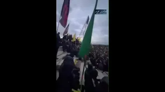 حضور مردم در محل مراسم تشییع سید حسن نصرالله