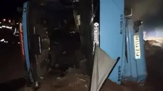 ورود کمیسیون آموزش مجلس به حادثه واژگونی اتوبوس دانش آموزان کرمانی