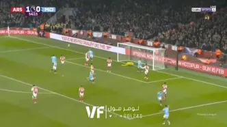 گل اول منچسترسیتی به آرسنال توسط ارلینگ هالند 55