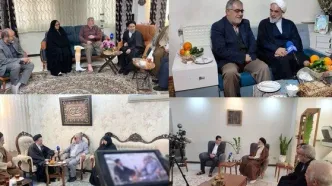 حضور نمایندگان رهبر انقلاب در منازل تعدادی از جانبازان سرافراز