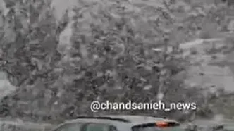 ببینید| آغاز بارش سنگین برف در تهران + ویدئو