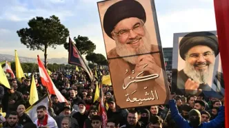 ببینید | آغاز مراسم تدفین شهید مقاومت سید حسن نصرالله
