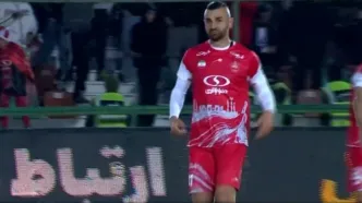 (ویدیو) گل اول پرسپولیس به گل‌گهر توسط سردار دورسون دقیقه ۷۳