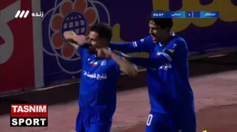 فیلم گل اول استقلال به نساجی توسط کوشکی