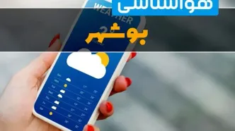 آخرین پیش بینی آب و هوا بوشهر فردا ۲۲ بهمن ۱۴۰۳ | پیش بینی هواشناسی بوشهر دوشنبه ۲۲ بهمن ماه ۱۴۰۳