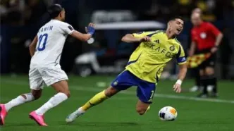 گل دوم النصر به استقلال توسط رونالدو