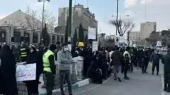 زد و خورد تجمع کنندگان حامی قانون حجاب و عفاف!/فیلم