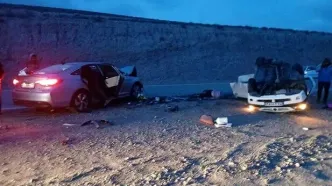 تصادف بر اثر خواب آلودگی، جان 4 نفر را گرفت!