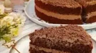 طرز تهیه  کیک نسکافه ای با گردو
