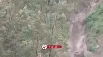 لحظه آغاز سیل و رانش زمین در رودسر