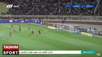 گل سوم شمس آذر به پرسپولیس توسط محمد جواد آزاده 79