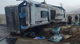 اسامی مصدومین حادثه واژگونی اتوبوس کرمانی