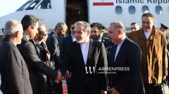 ورود عراقچی وزیر امور خارجه کشورمان به ایروان