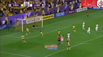 گل دوم النصر عربستان به استقلال توسط رونالدو