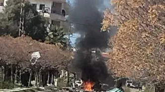 شهادت ۲ نفر در حمله اسرائیل به یک خودرو در جنوب لبنان/ ویدئو