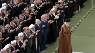 تصاویر اقامه نماز عید فطر به امامت رهبر انقلاب