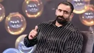 هادی چوپان با ریش رنگی و چهره جدید در یک تولد/فیلم