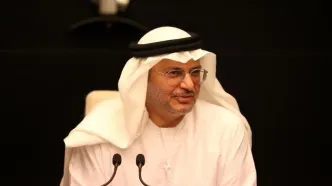 پست اینستاگرامی انور قرقاش درباره دیدار با عراقچی