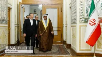 دیدار وزیر امور خارجه ایران و مشاور دیپلماتیک رئیس کشور امارات