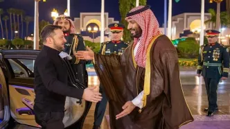 دیدار زلنسکی و محمد بن سلمان در عربستان/ ویدئو