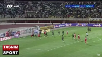 گل دوم پرسپولیس به شمس آذر توسط میلاد سرلک