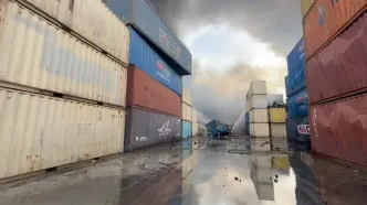 مشارکت هواپیماهای روسیه در اطفای حریق بندر رجایی