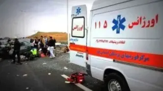حادثه هولناک واژگونی ون در جاده کرج | ۸ نفر مصدوم شدند