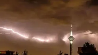 مصدومیت 6 زن و مرد تهرانی در طوفان شب گذشته