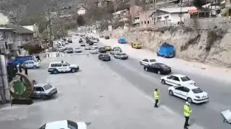 جاده هراز یکطرفه شد
