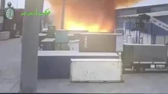 تصاویر دیده نشده از لحظه آتش سوزی و انفجار بندر شهید رجایی