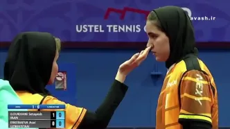 قطعی شدن قهرمانی دختران پینگ‌پنگ‌باز ایران در آسیای میانه