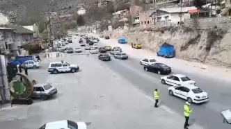 جاده هراز یکطرفه شد