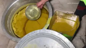 ببینید؛ غذای خیابانی در پاکستان؛ پخت آب نخود لاهوری در راولپندی