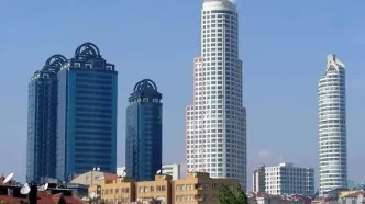 لرزش برج‌های استانبول حین وقوع زلزله + فیلم