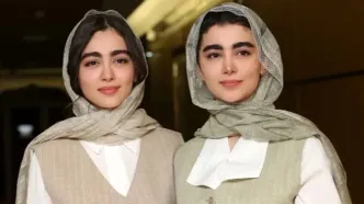 ببینید | تذکر حجاب سنا حسینی به خواهرش سونیا در اکران مردمی قسمت آخر سریال پایتخت در برج میلاد