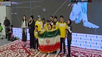 نایب قهرمانی نماینده رباتیک ایران در مسابقات قزاقستان + فیلم