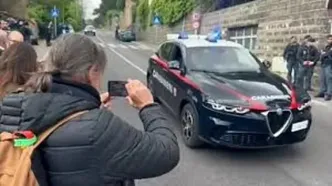 لحظه ورود تیم آمریکایی به محل مذاکرات