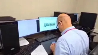 ببینید| عملیات اسکن کامیون‌ها در بندر شهید رجا‌یی متوقف نشد