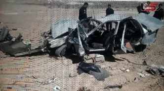 حادثه مرگبار پژو ۴۰۵ در محور سیرجان با ۱۲ سرنشین!