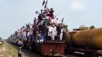 تظاهرات متفاوت قطاری در حمایت از فلسطین