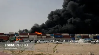 محموله‌ای که در بندر رجایی دچار حریق شد هنوز به گمرک اظهار نشده بود