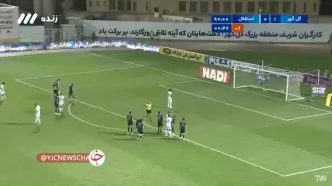گل اول استقلال به گل گهر توسط رامین رضاییان
