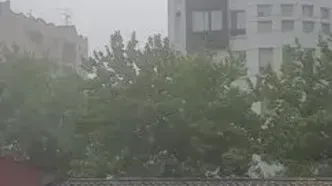 فیلم باران بهاری در شهر ساری