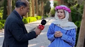 مصاحبه اوشین در جریان سفرش به کاشان/ویدیو