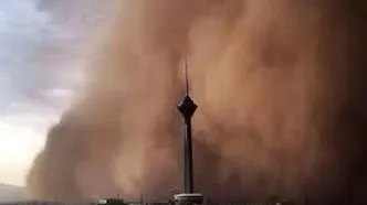 طوفان عجیب و شدید در تهران هم اکنون/ ویدیو