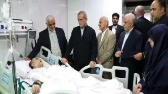 عیادت پزشکیان از مجتبی رحماندوست