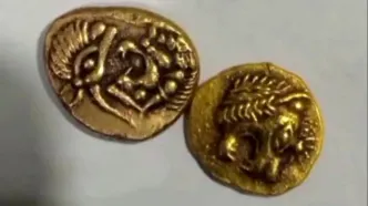 کشف دو سکه طلای هخامنشی در پی تصادف دنا و پراید در خراسان شمالی