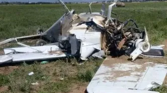یک بالگرد در فرودگاه قزوین سقوط کرد