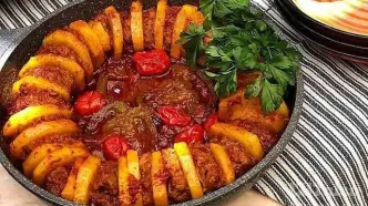 کباب تابه ای گوشت و بادمجان؛ تجربه ای خوشمزه و بی‌نظیر